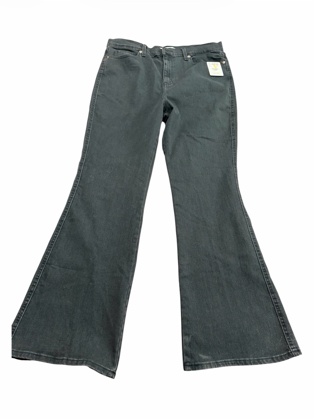 NWT Levi’s High Rise Flared Jeans Black Size 14 (W32) Boho Western Y2K